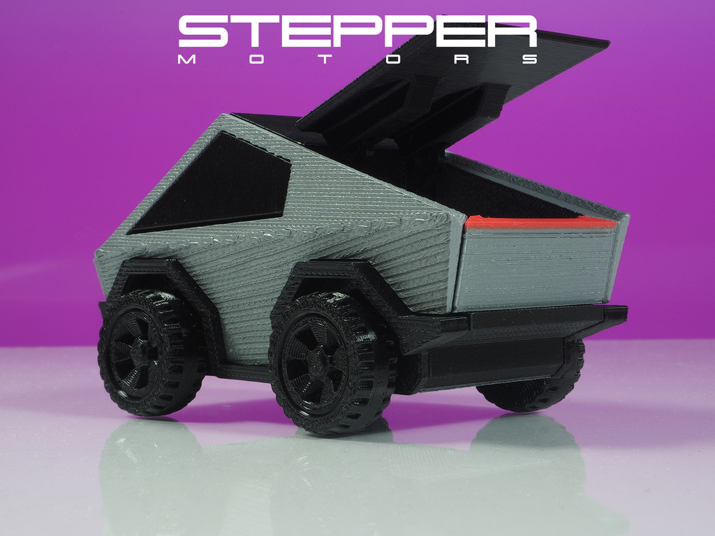 Модель Tesla Cybertruck с подвижными частями