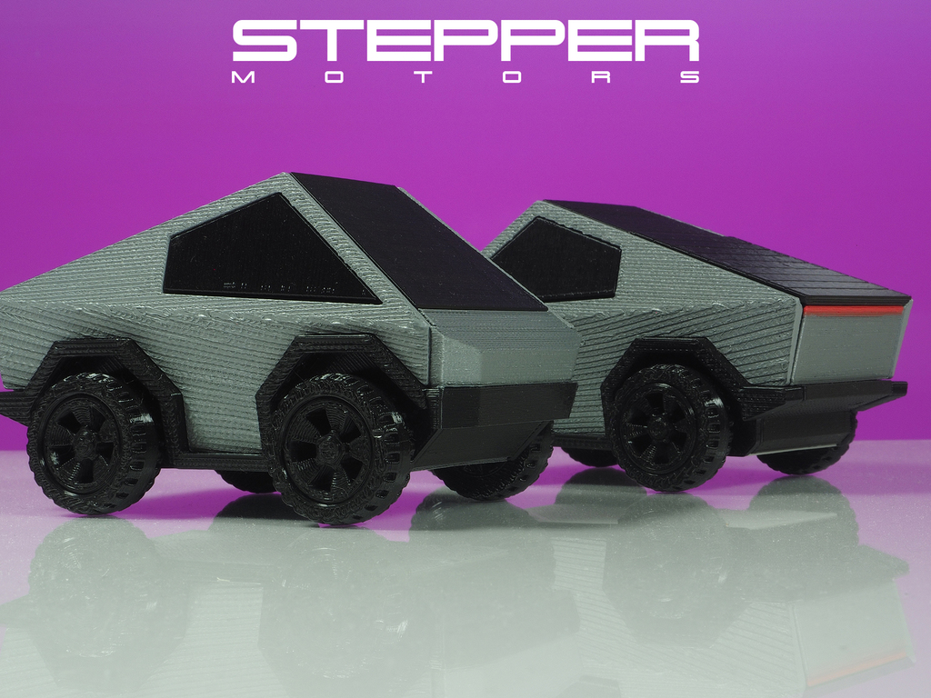 Модель Tesla Cybertruck с подвижными частями