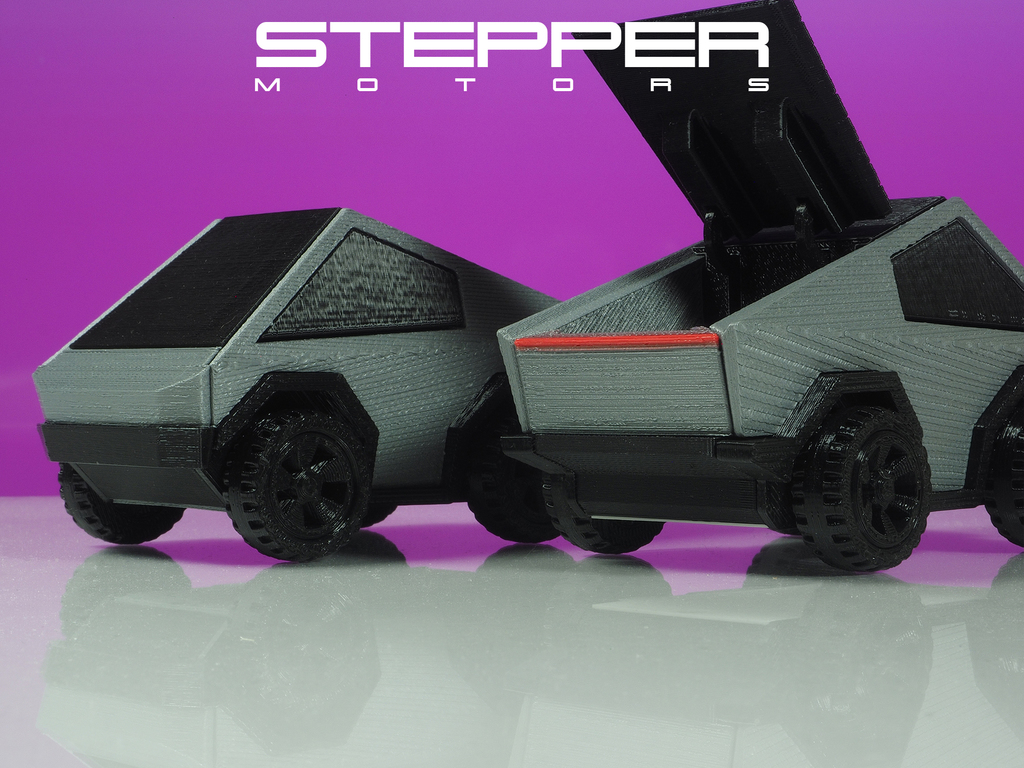 Модель Tesla Cybertruck с подвижными частями