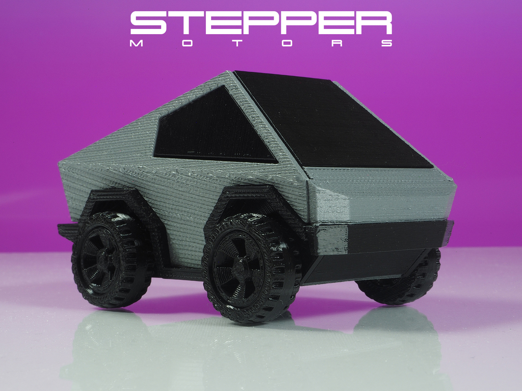 Модель Tesla Cybertruck с подвижными частями