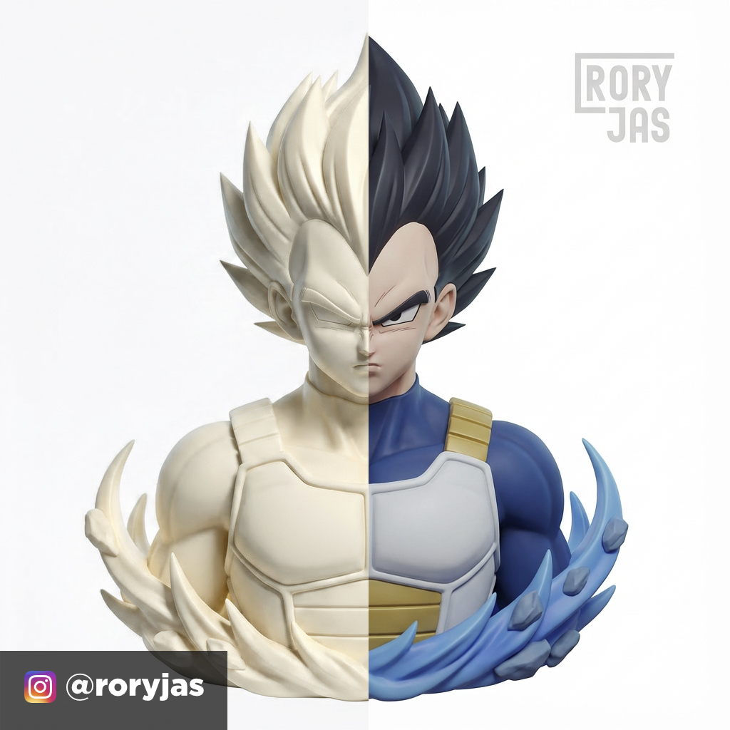 3D модель Вегеты из Dragon Ball Z