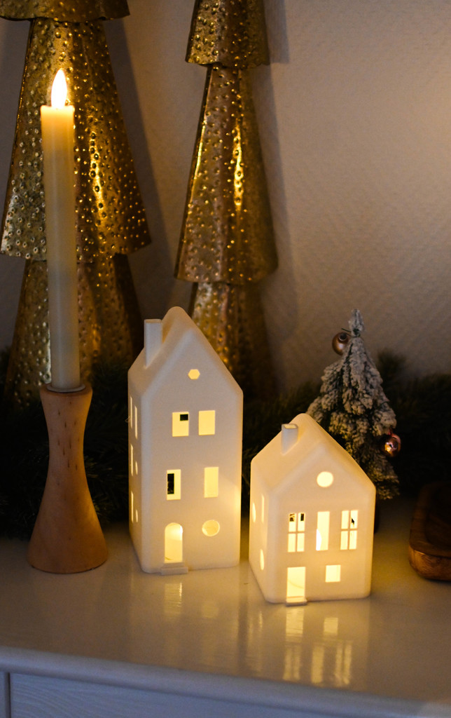 Рождественский светильник для LED-чайных свечей