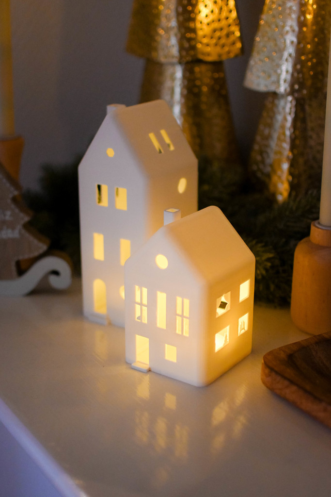 Рождественский светильник для LED-чайных свечей