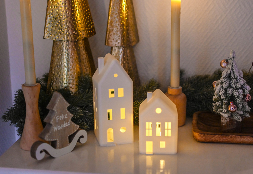 Рождественский светильник для LED-чайных свечей