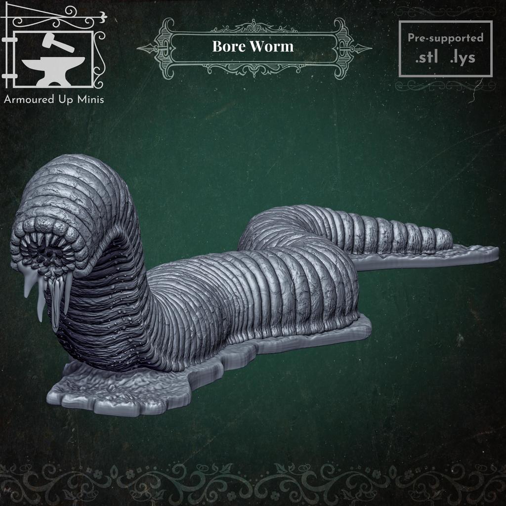 Миниатюра Bore Worm для ролевых игр