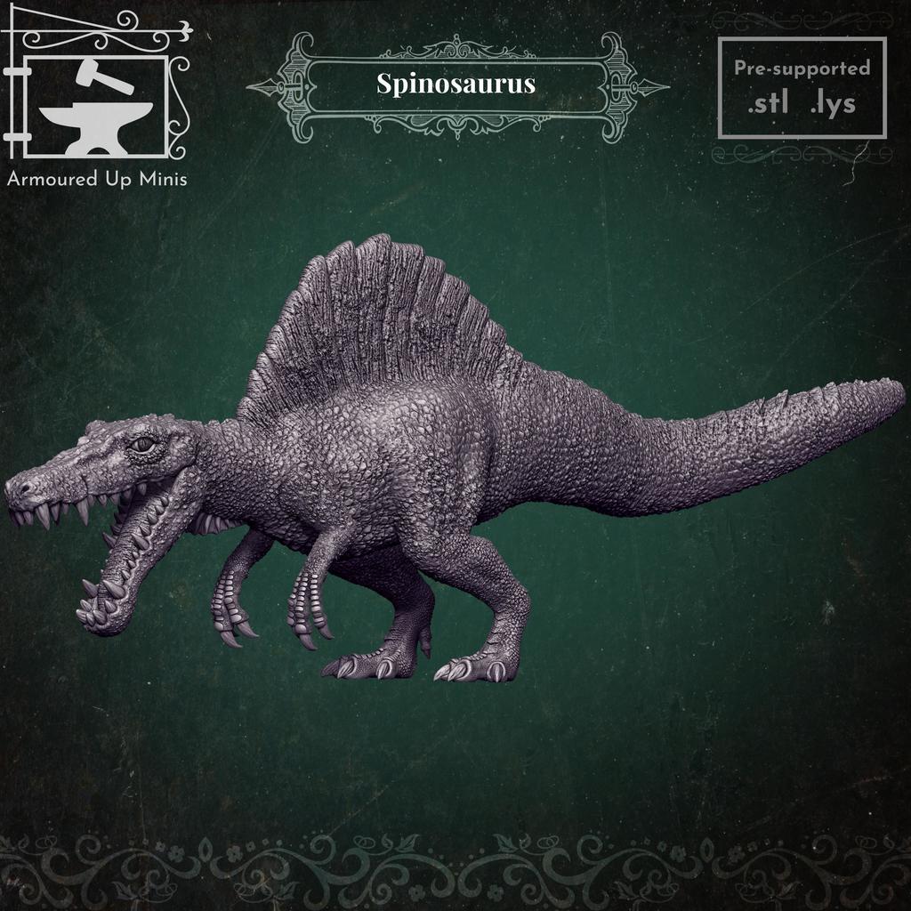 Миниатюра Спинозавра для настольных игр