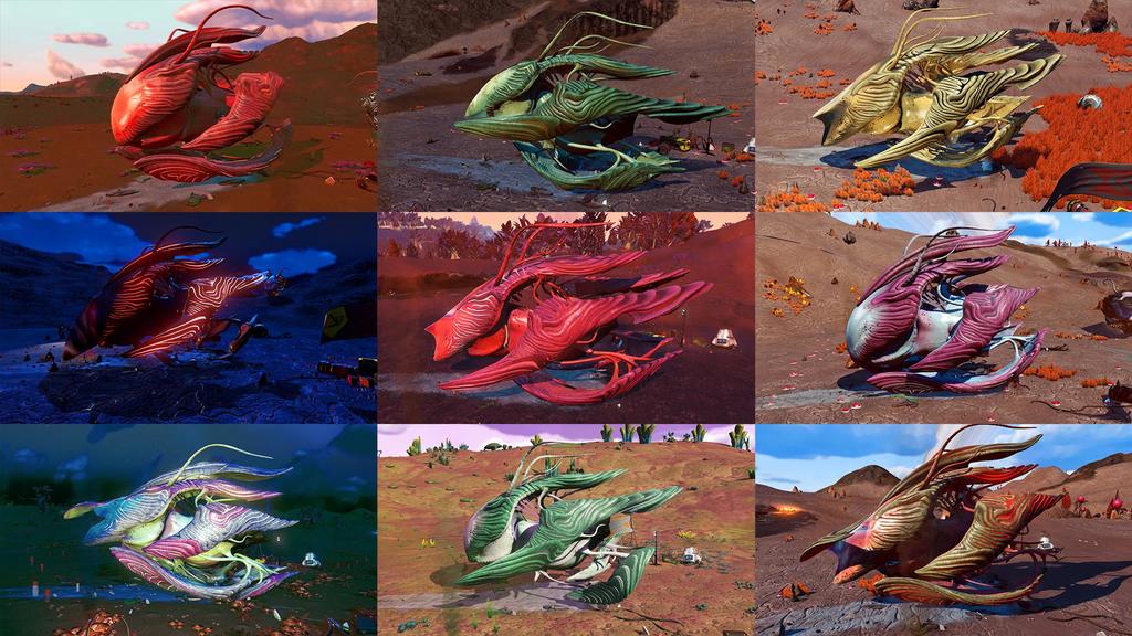 Конструктор космического корабля из No Man's Sky