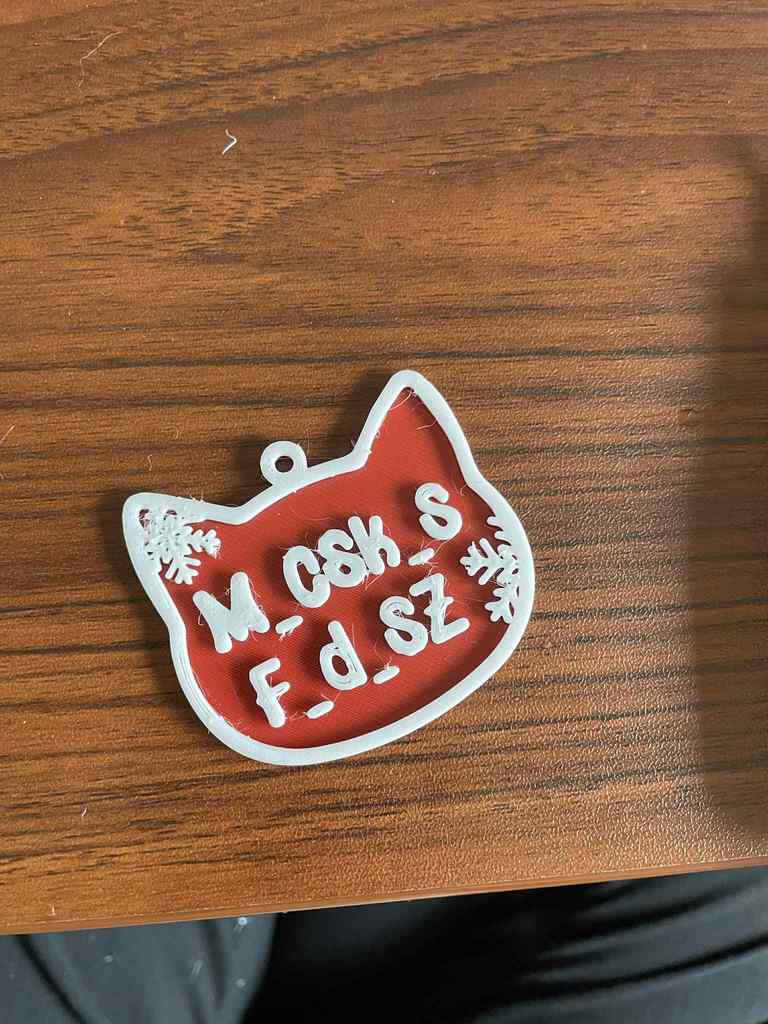 Кошачий новогодний ornament