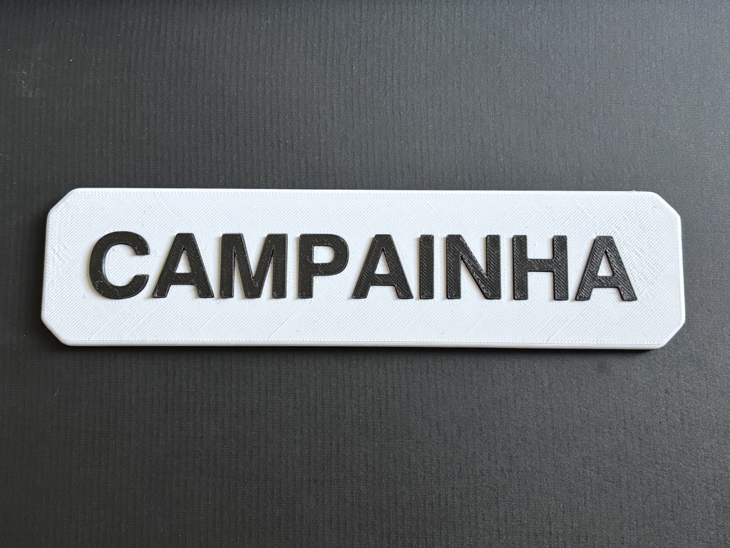 Модель дверного звонка Label Campainha