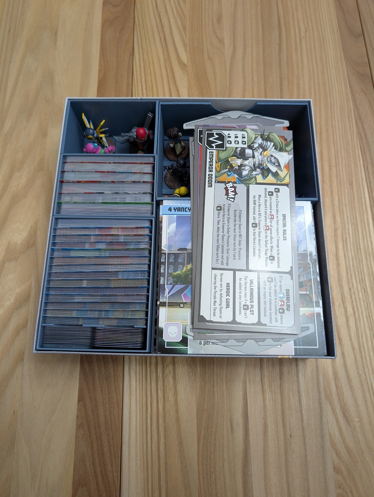 Улучшенный органайзер для коробки Marvel United