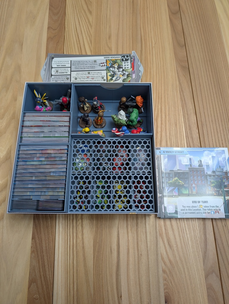 Улучшенный органайзер для коробки Marvel United