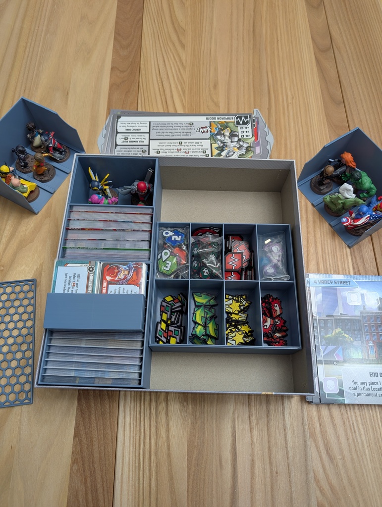 Улучшенный органайзер для коробки Marvel United