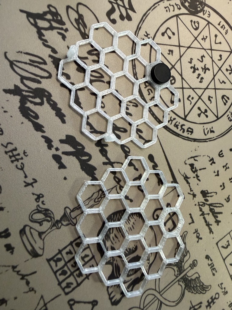 Шестиугольная моховая стена для аквариума с магнитным креплением