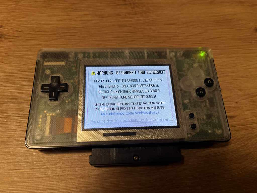 Передняя панель Gameboy Macro с 2 кнопками для Nintendo DS Lite