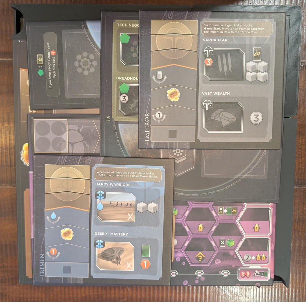 Органайзер для Dune Imperium Uprising с дополнениями