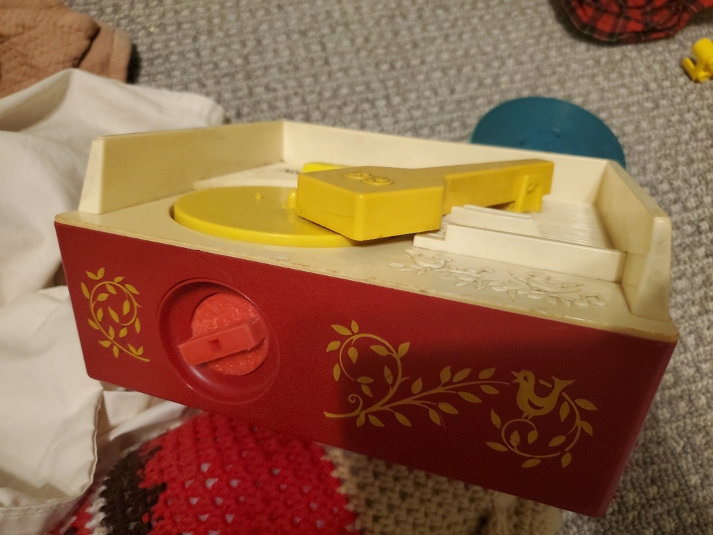 Ручка для заводного механизма старинного проигрывателя Fisher-Price