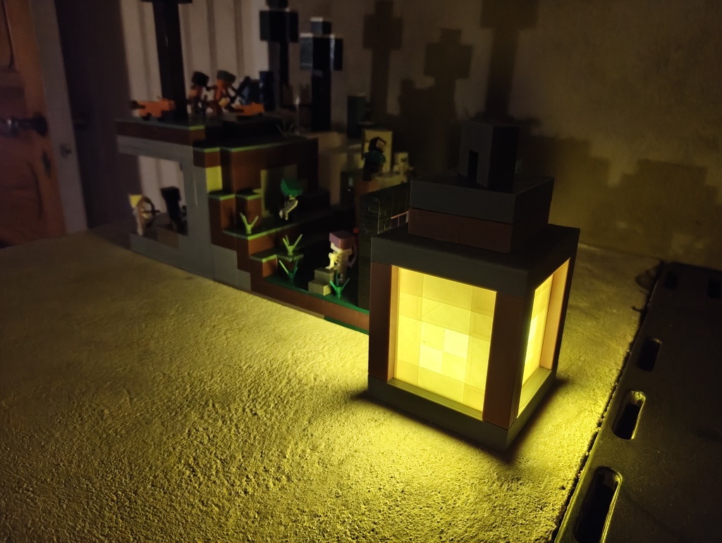 Многоцветный фонарь Minecraft