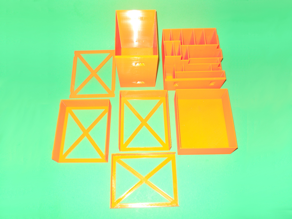 Параметрический модульный органайзер для рабочего стола V2