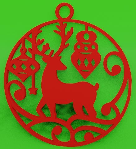 Рождественский подвес с кольцом и без