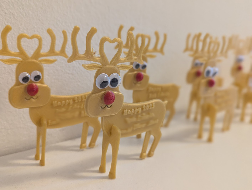 Модель оленя для подарочной открытки