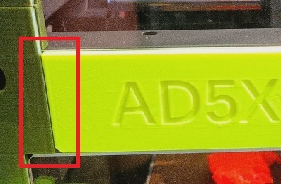 Удлиненный передний вставка Flashforge AD5X на 2 мм