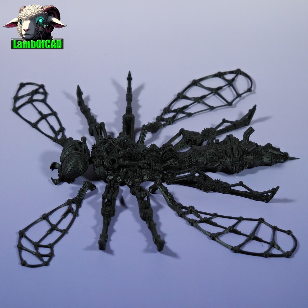 Степанковая оса с подвижными суставами