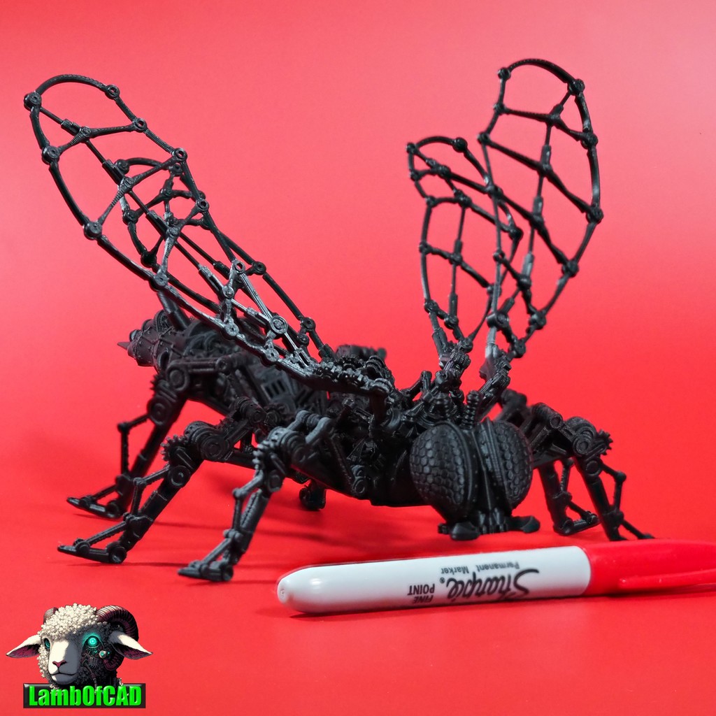 Степанковая оса с подвижными суставами