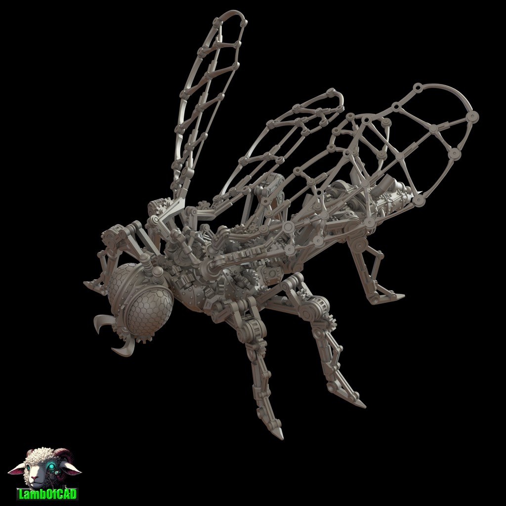 Степанковая оса с подвижными суставами