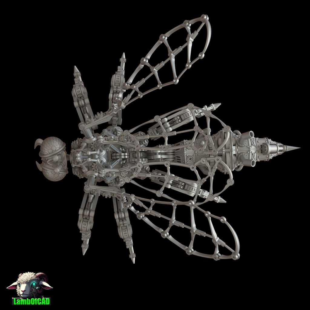 Степанковая оса с подвижными суставами