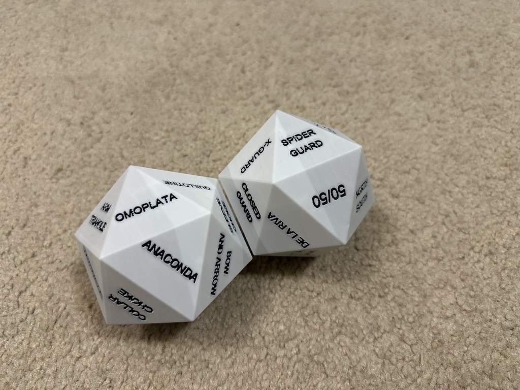 d20 Кубик для джиу-джитсу