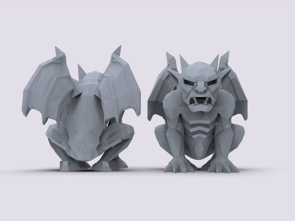 Гаргулья низкополигональная