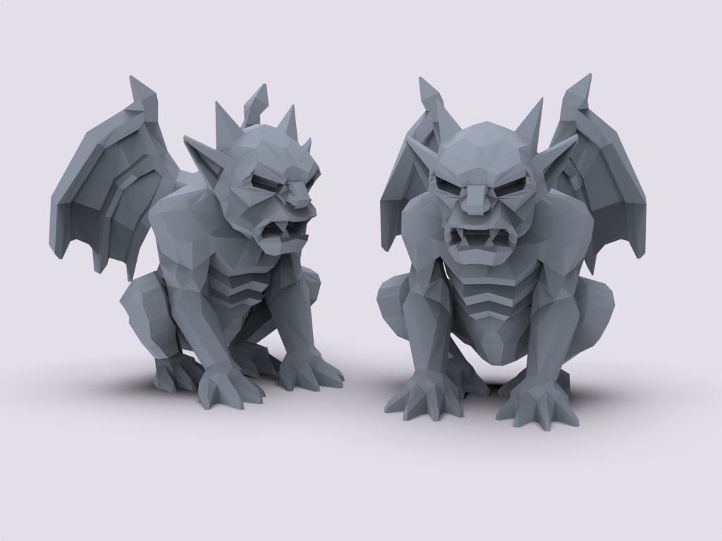 Гаргулья низкополигональная