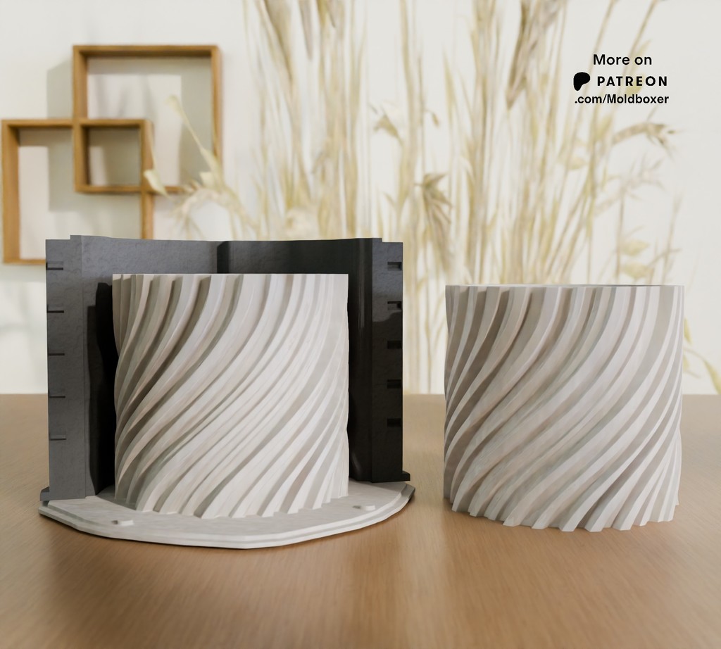 Силиконовая форма для горшка - система форм