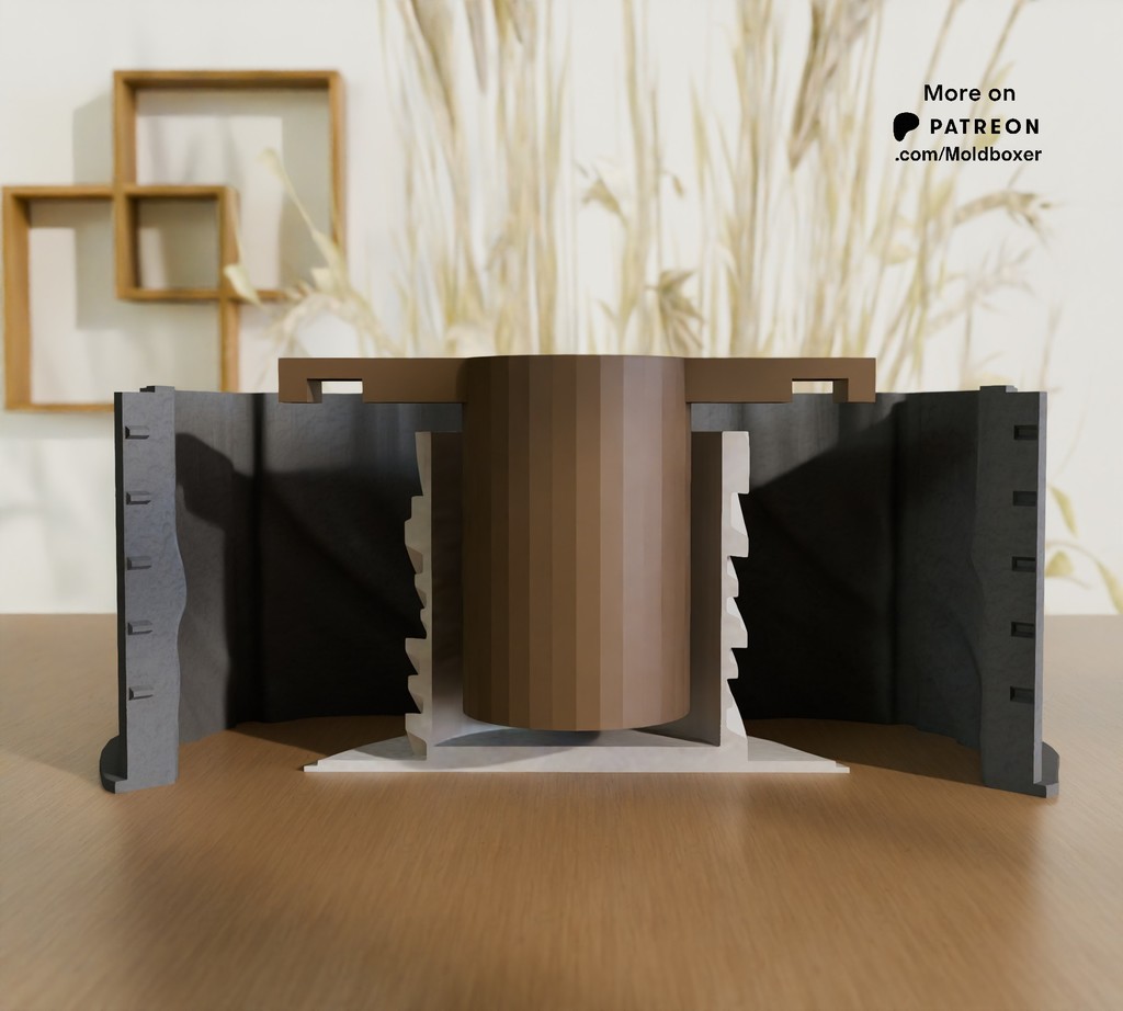 Силиконовая форма для горшка - система форм