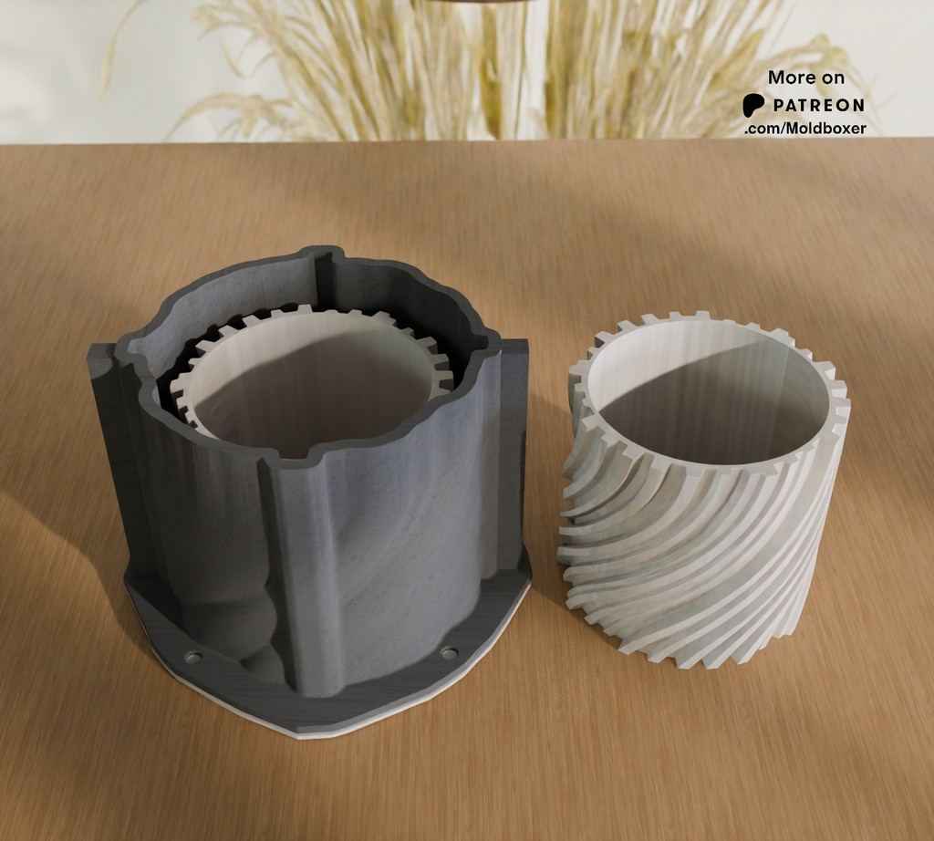 Силиконовая форма для горшка - система форм