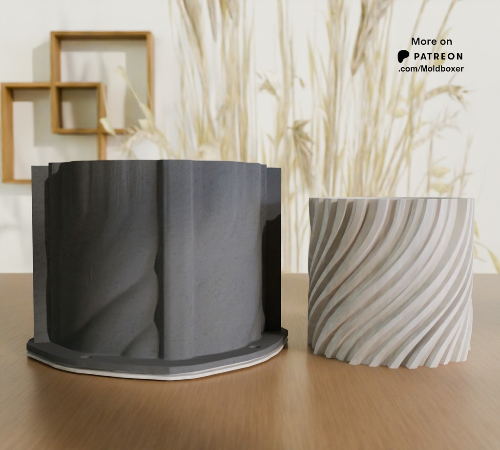 Силиконовая форма для горшка - система форм