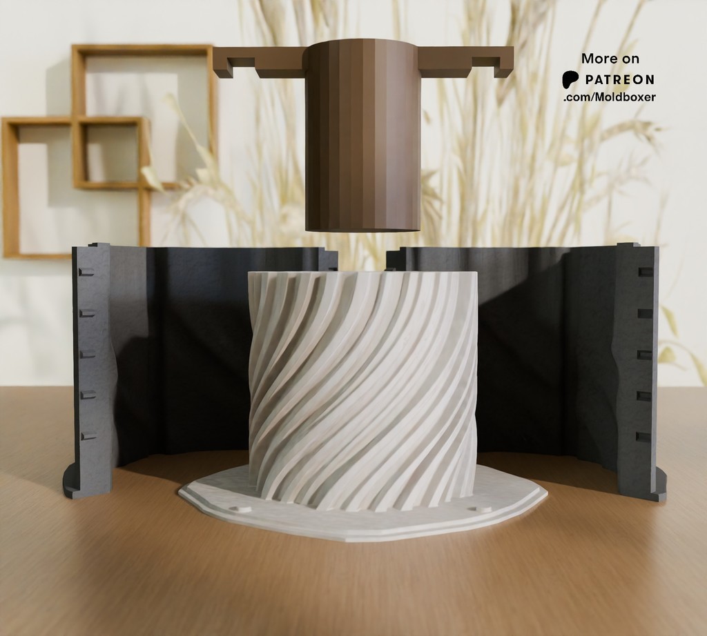 Силиконовая форма для горшка - система форм