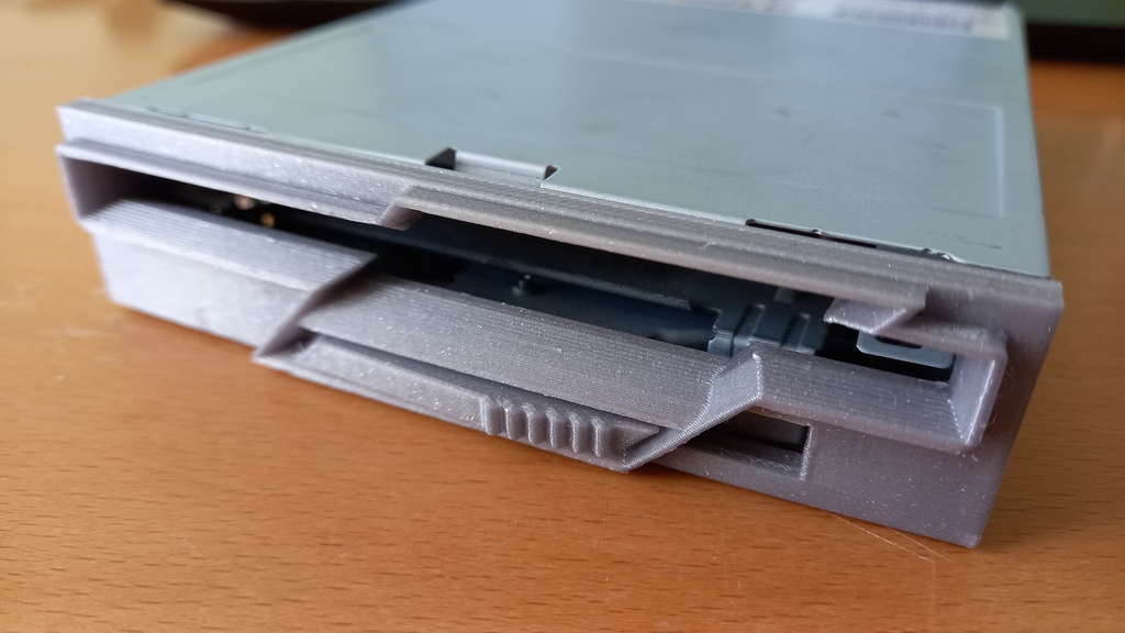 Лицевая панель и кнопка для дисковода ALPS DF354H в стиле ATARI ST