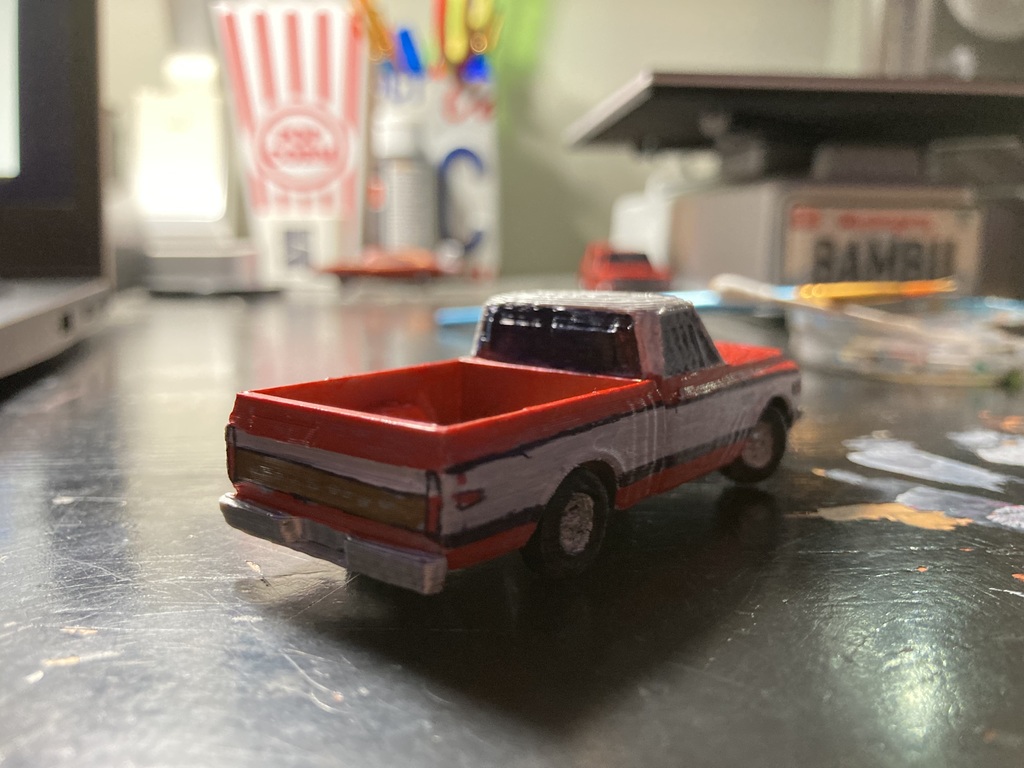 1972 Chevy C10 короткая пикап-модель