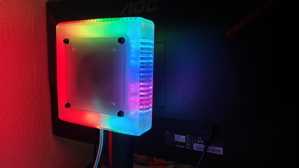 Крепление для монитора VESA 75/100 с подсветкой