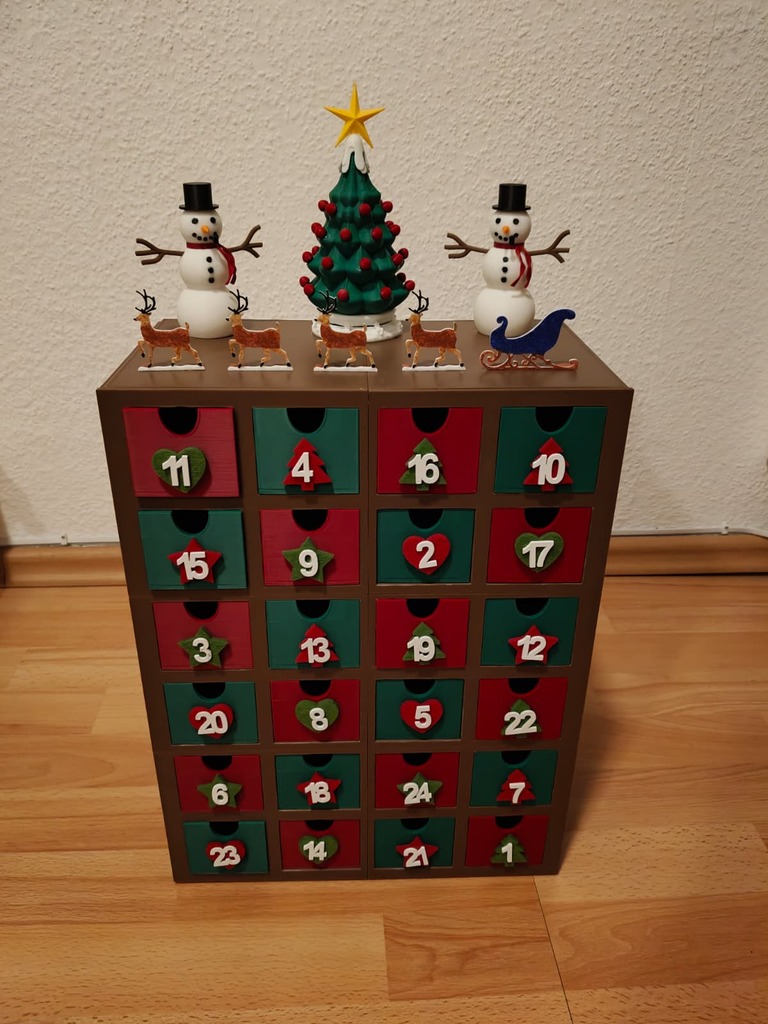 Адвент-календарь с ящиками