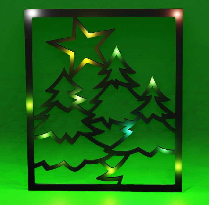 Елка с звездой для 3D-печати