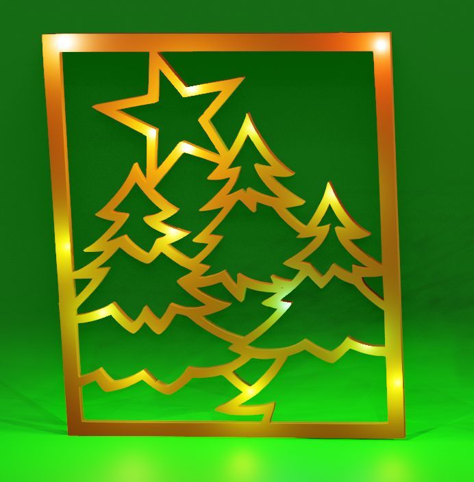 Елка с звездой для 3D-печати