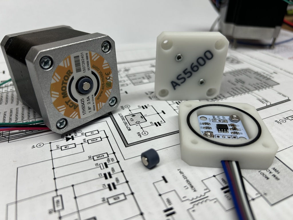 Корпус магнитного энкодера AS5600 для шагового мотора NEMA 17