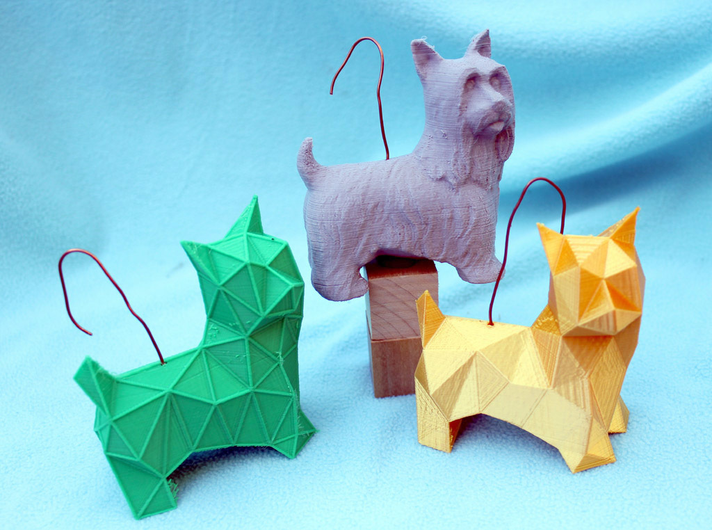 Простые украшения в виде терьера