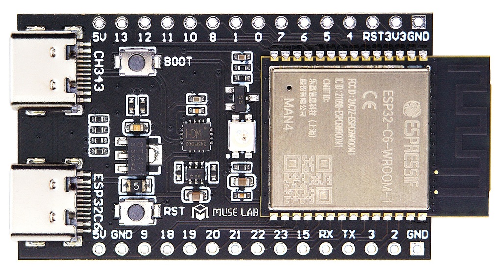 Zigbee Macropad на 16 кнопок с ESP32C6