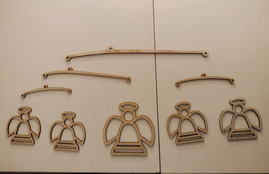 Подвесной мобиль с ангелами Engala