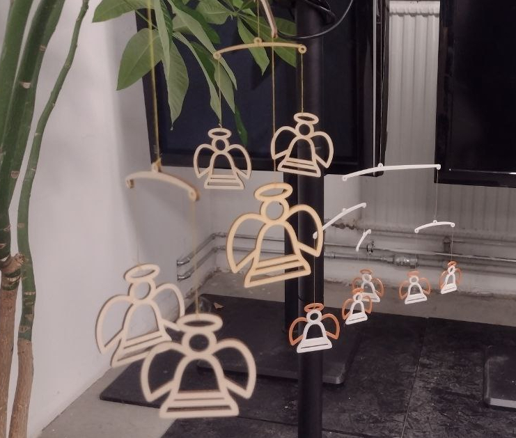 Подвесной мобиль с ангелами Engala