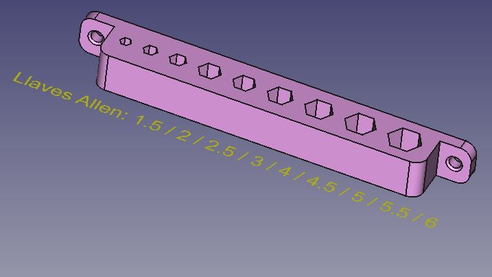 Держатель для ключей шестигранных