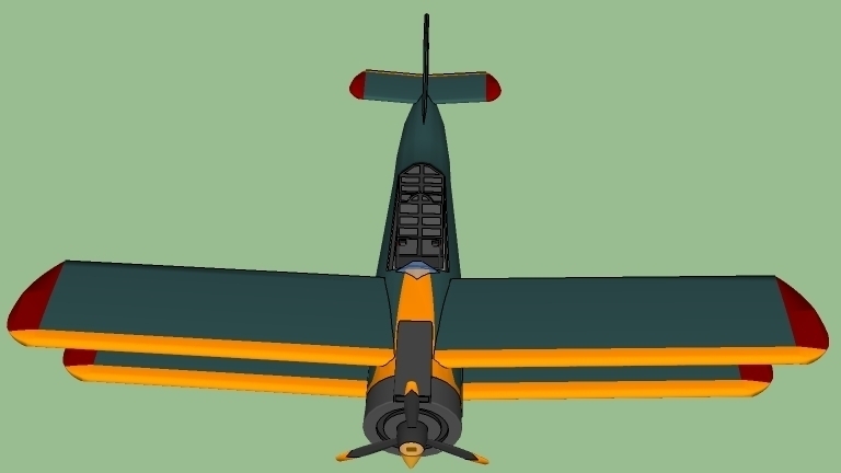 Модель открытого биплана